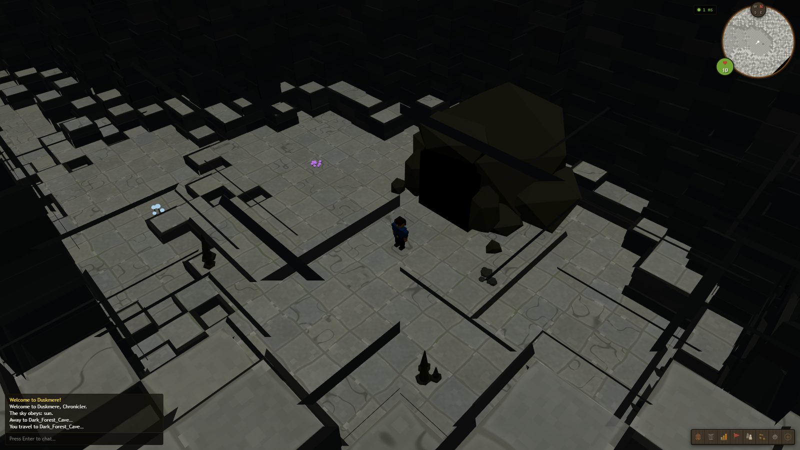 The cavern beneath the dark forest