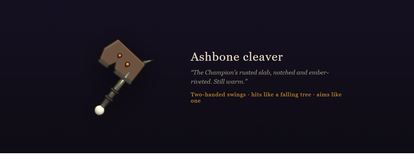 The Ashbone cleaver
