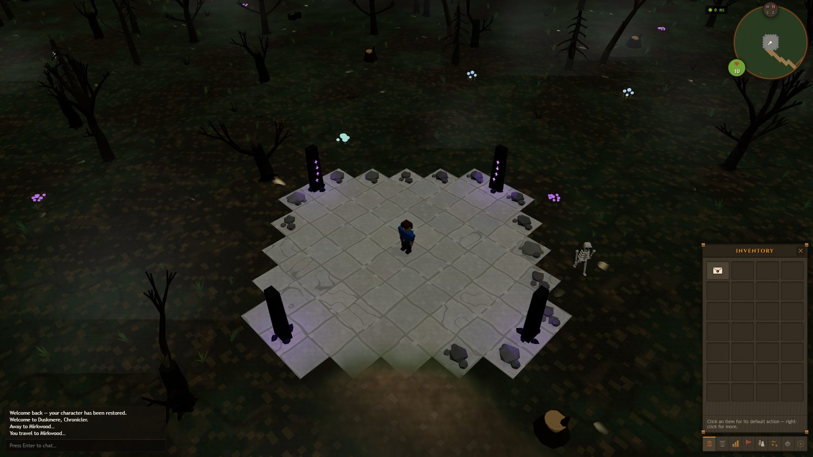 Old stones among the dead trees of Mirkwood